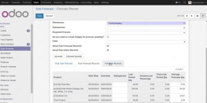 Odoo Sales Forecast:Purchase and Warehouse Demonstration