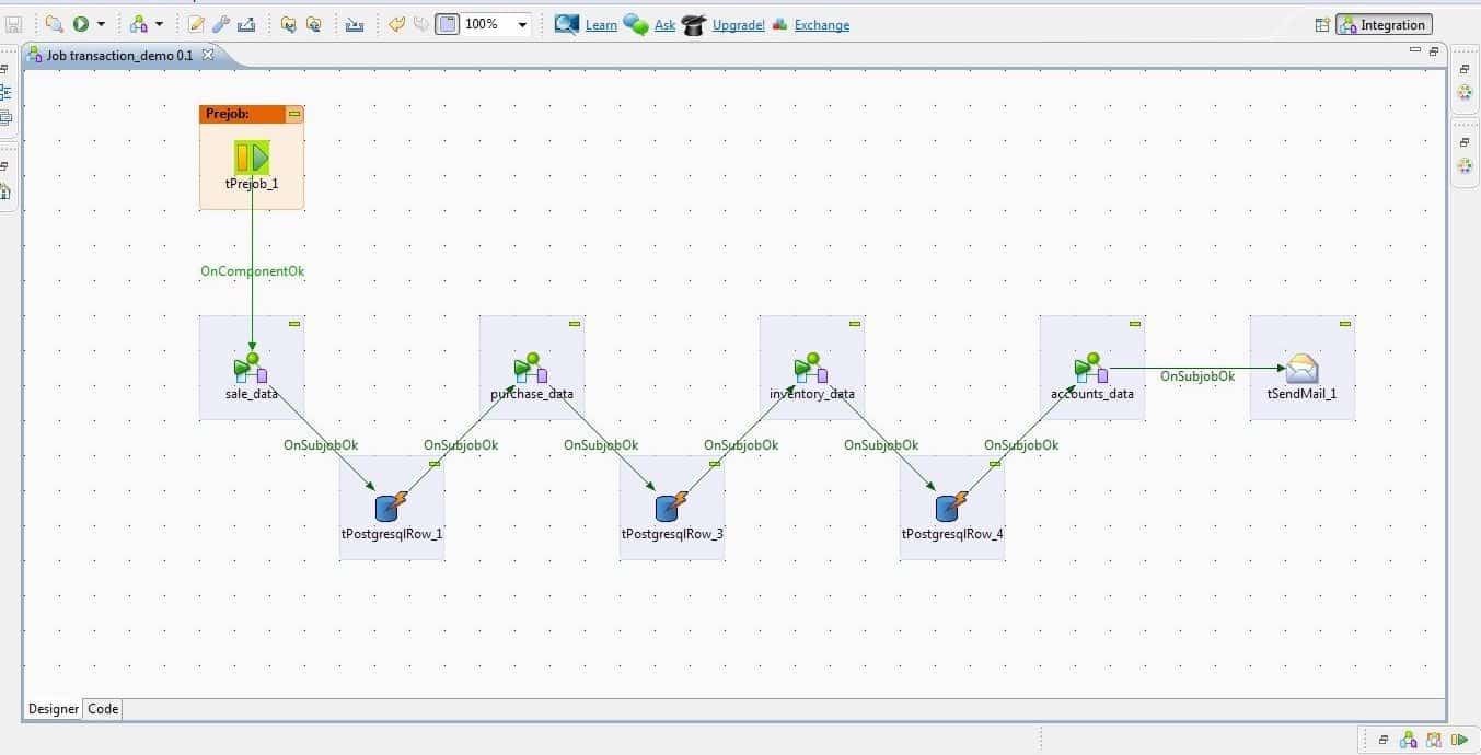 Master sequence of daily transactional data