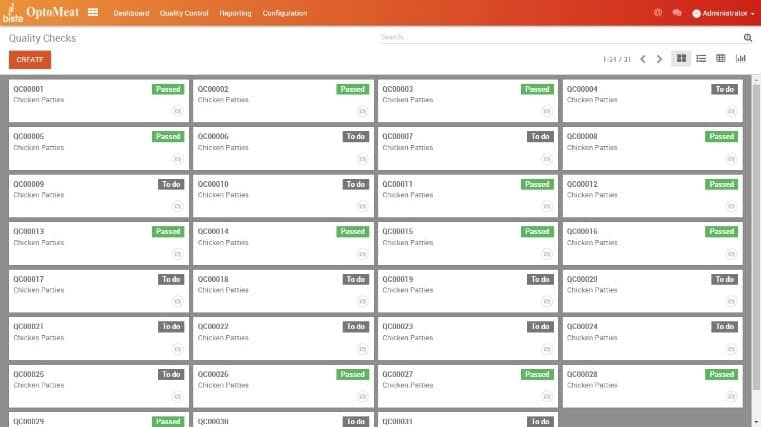 optomeat meat processing software quality check