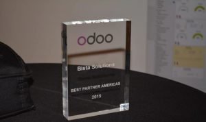odoo best partner americas 2015 plaque