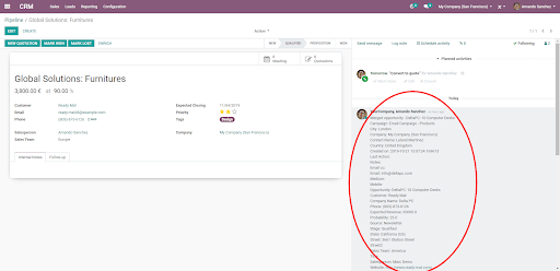 Odoo CRM