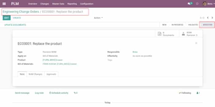 Odoo PLM