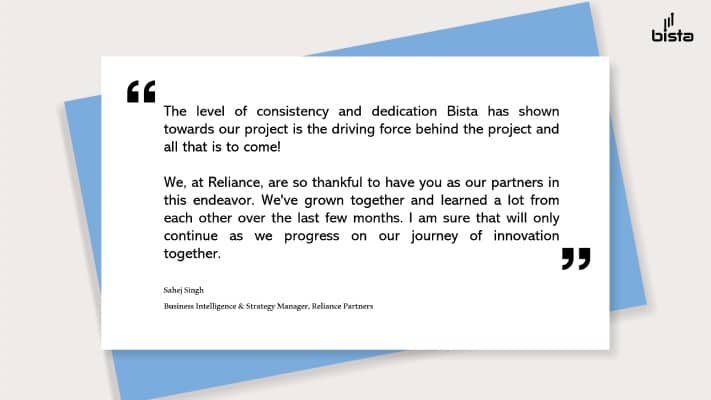 Reliance Partner case study