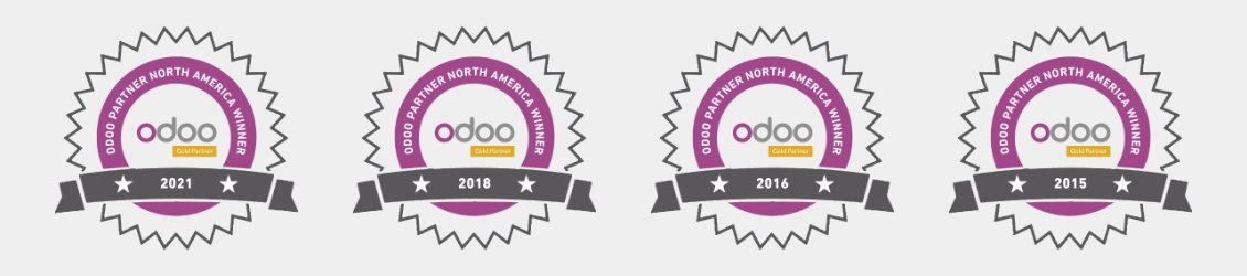 Awarded as “The Best Odoo Gold Partner North America"